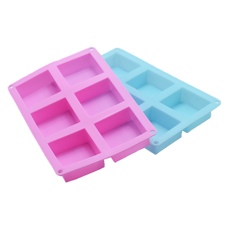 Soap Making Starter Kit - 6 Bölmeli Kare Silikon Kalıp El