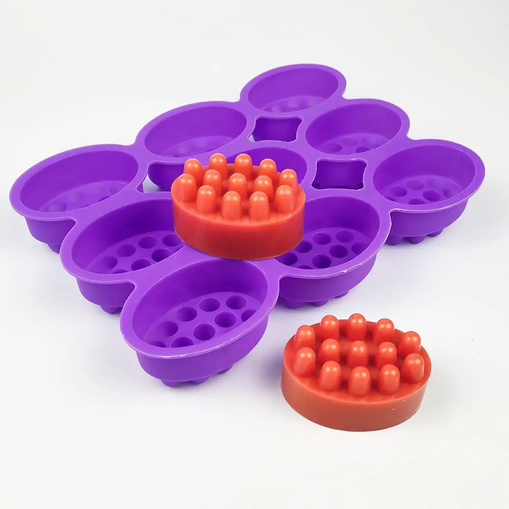 Soap Making Starter Kit - 2 Delikli Silikon Sabun Kalıbı Oval