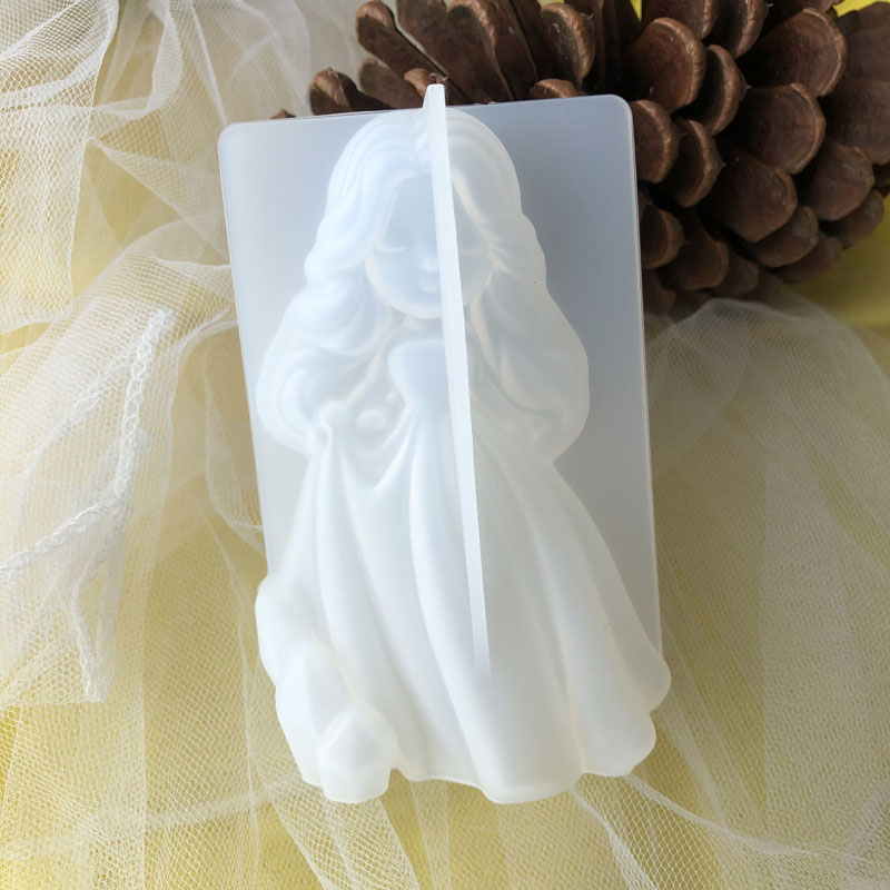 Soap Making Bar - 3D Sevimli Prenses Silikon Mum Kalıp