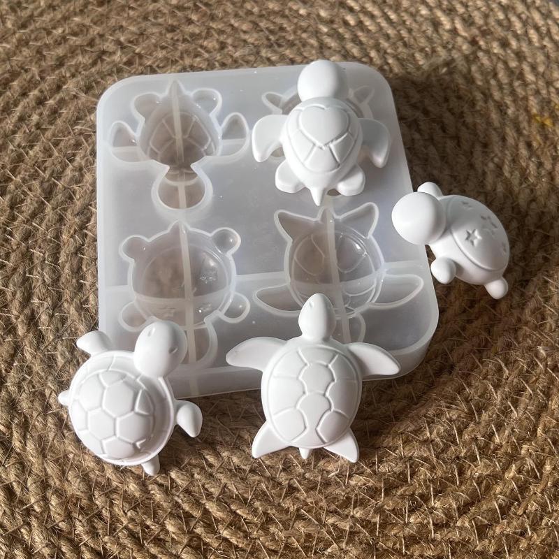 Soap Making Bar - Dört Kaplumbağa Alçı Silikon Kalıplar DIY