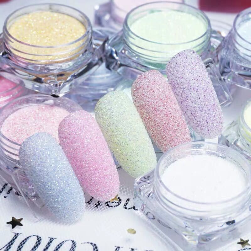 Mica Powder Colorant - 12 renkler/Set parlayan şeker tırnak Glitter