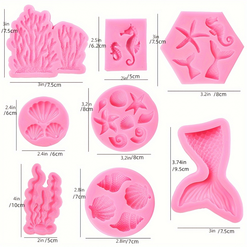Bir Set8Seal peri şekilli sili - Soap Making Gel incelemesi ve fiyatı