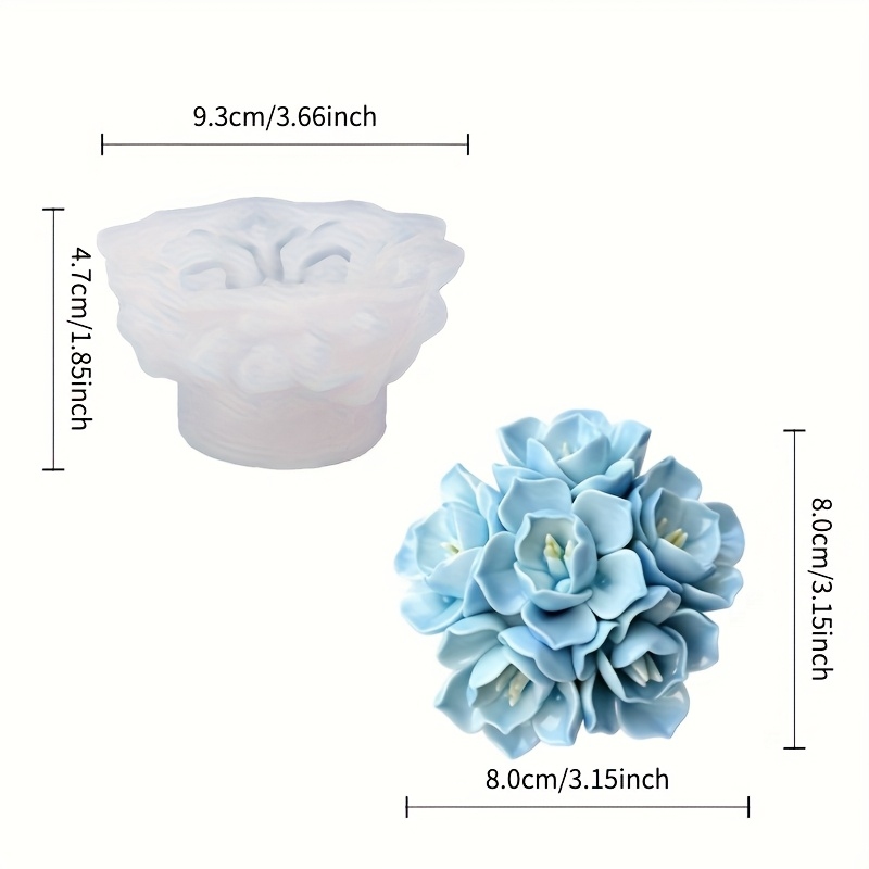 1 adet Ortanca Mum Silikon Kal - Soap Making Bar incelemesi ve fiyatı