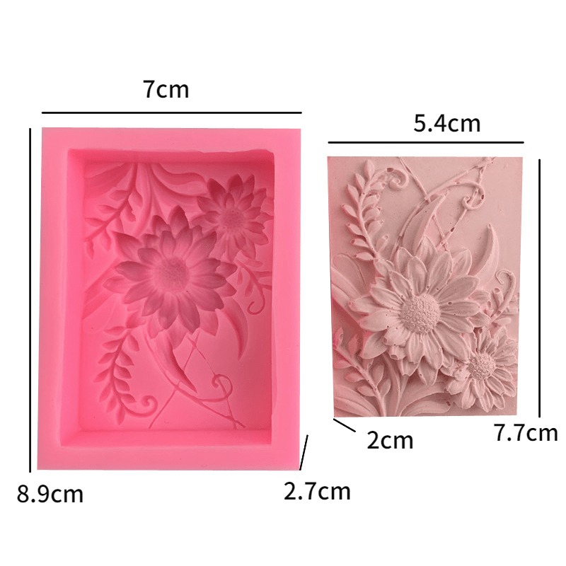 1 adet 3D Kare Gül Çiçek Silik - Soap Making Starter Kit incelemesi ve fiyatı