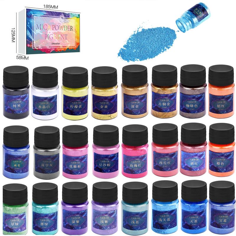 24 renk epoksi reçine boya mik - Mica Powder Colorant incelemesi ve fiyatı