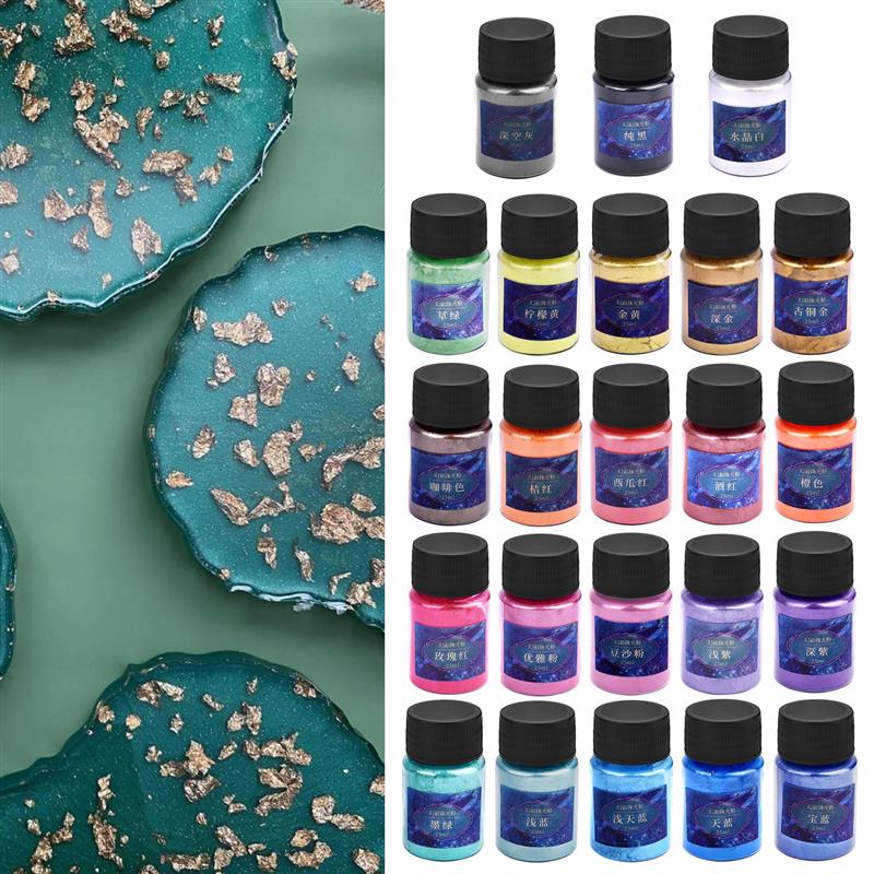 24 renk epoksi reçine boya mik - Mica Powder Colorant incelemesi ve fiyatı