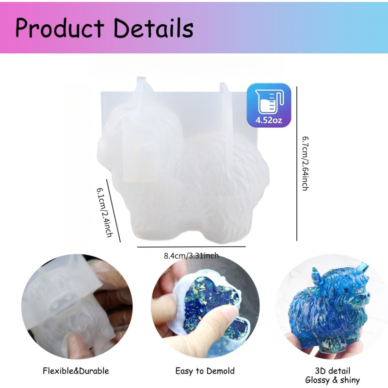 1 adet 3D silikon kalıp, Highl - Soap Making Gel incelemesi ve fiyatı
