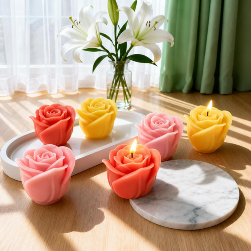 1 adet 3D gül silikon kalıp, m - Soap Making Gel incelemesi ve fiyatı