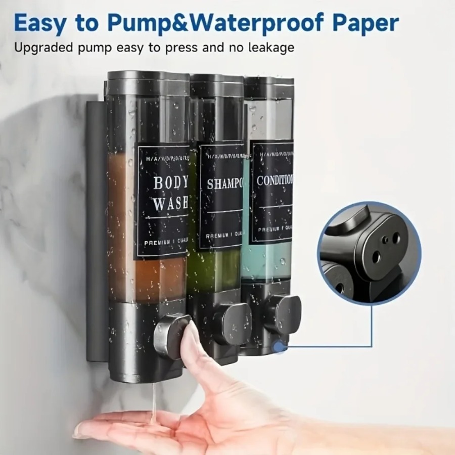 Duvara Monte Edilen Üçlü Şampu - Soap Making Gel incelemesi ve fiyatı